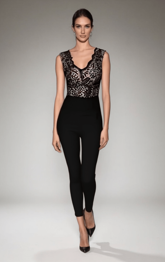 Black Lace Jumpsuit
