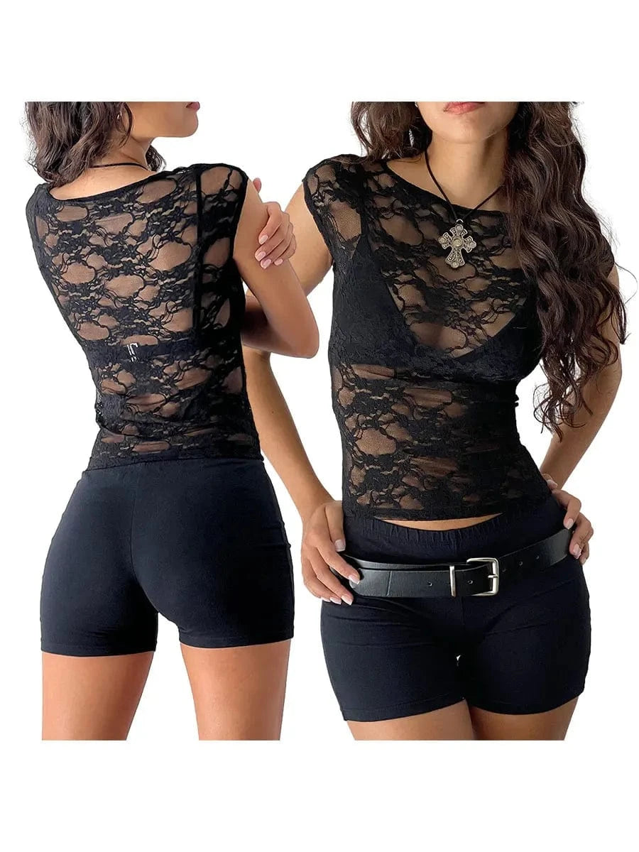 Black Sheer Shirt