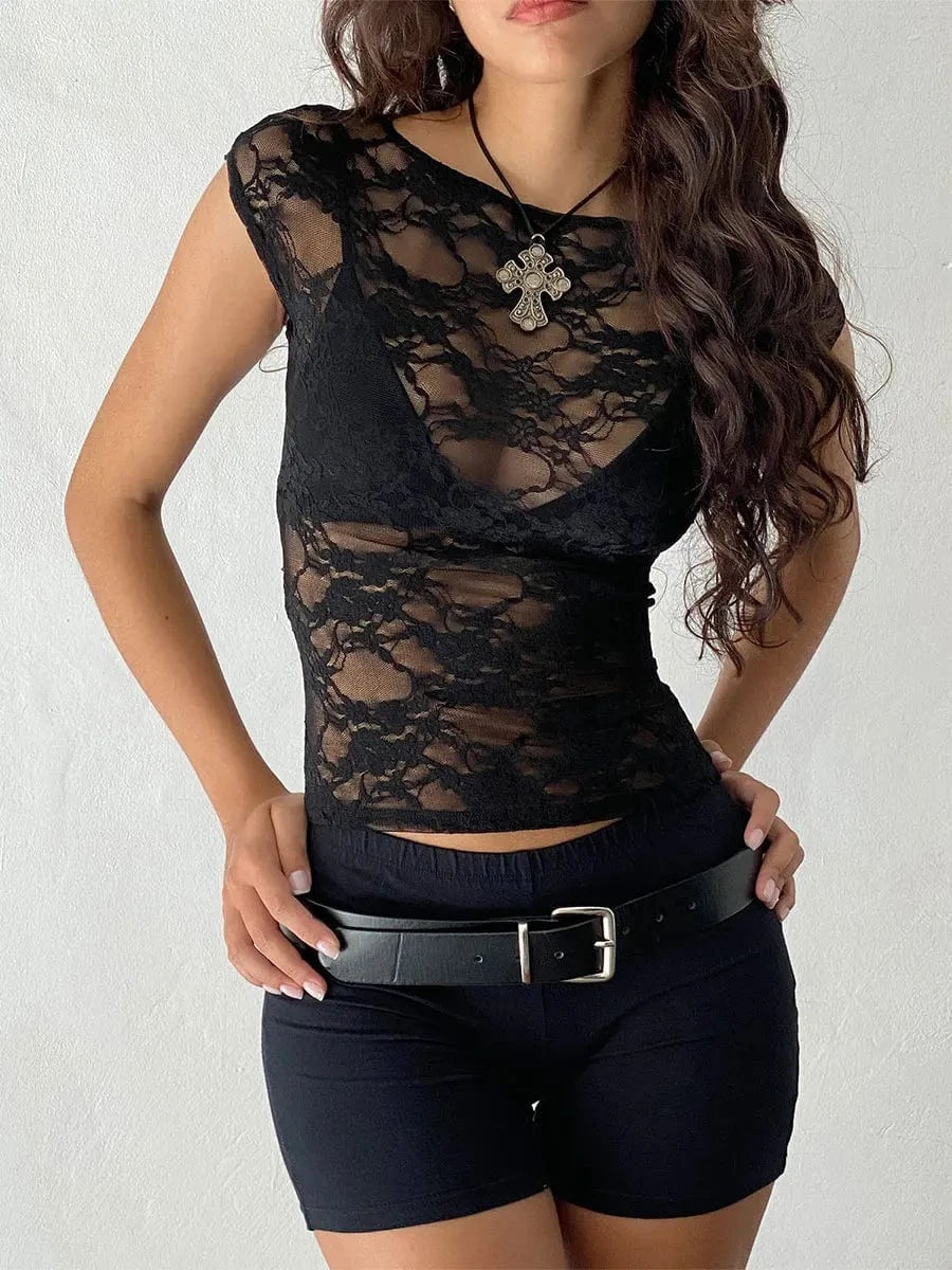 Black Sheer Shirt