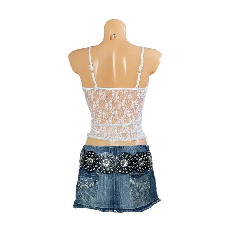 Lace Crop See Through Crop Top