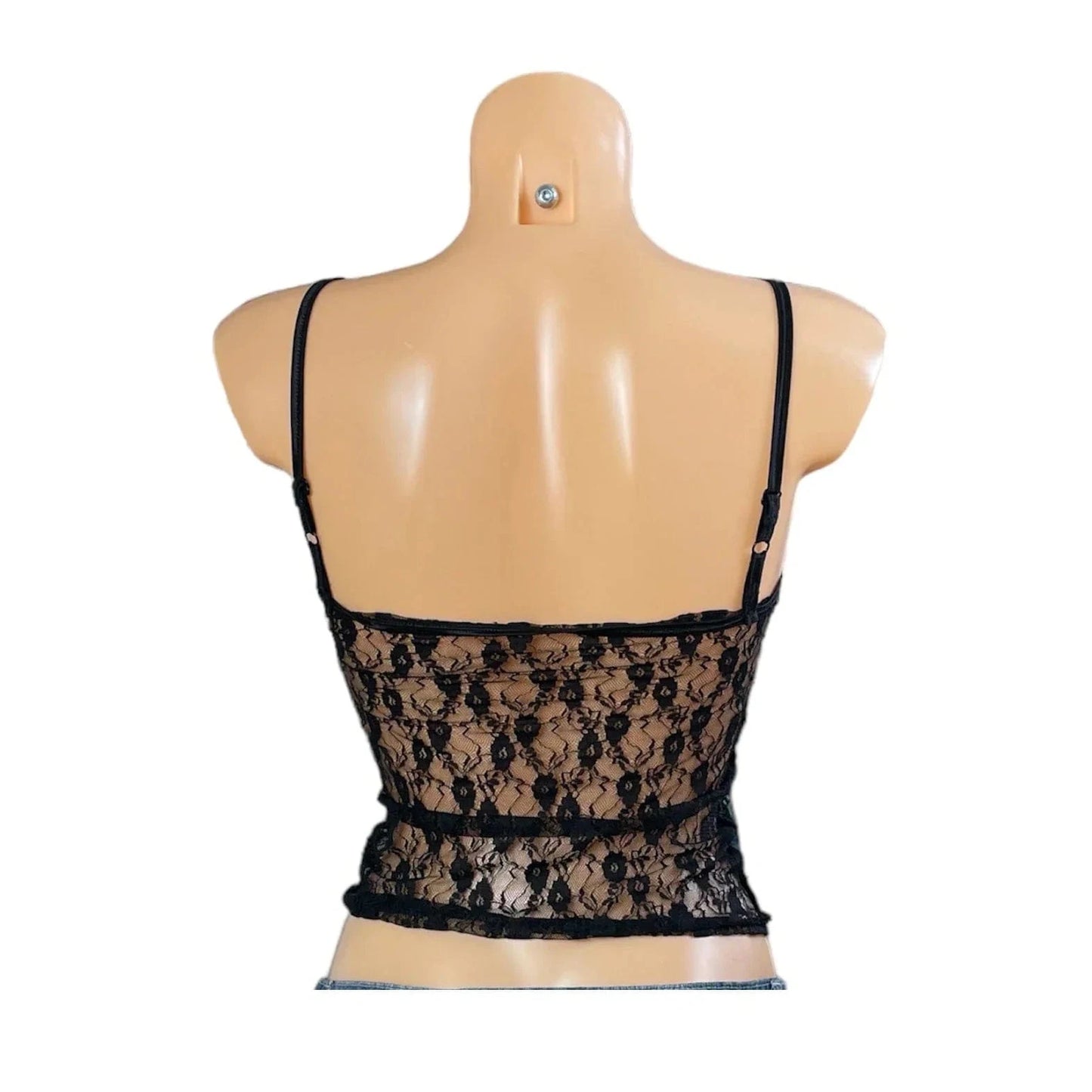 Lace Crop See Through Crop Top