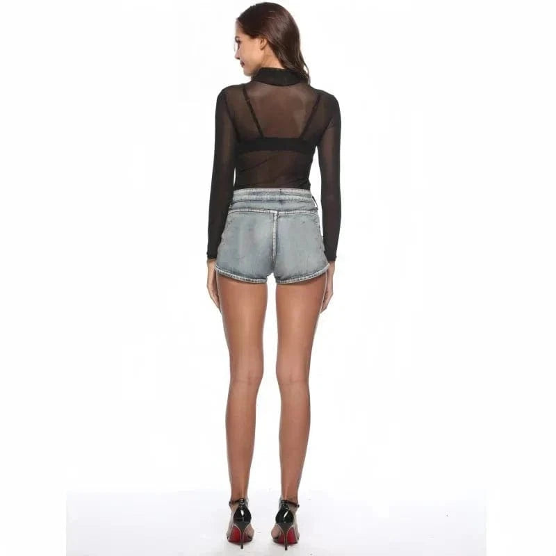 Sheer Black Bodysuit