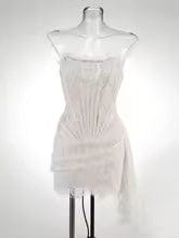 Strapless Lace Mini Dress
