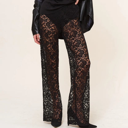 Black Lace Pants