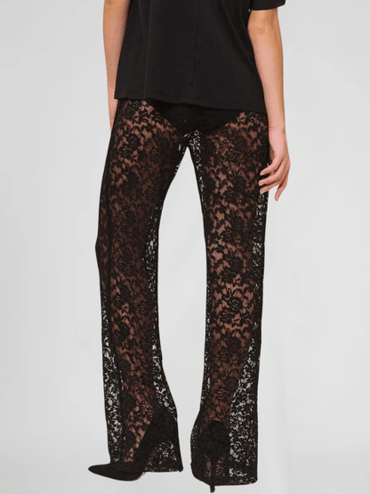 Black Lace Pants