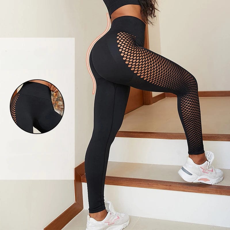 Black See Through Yoga Pants