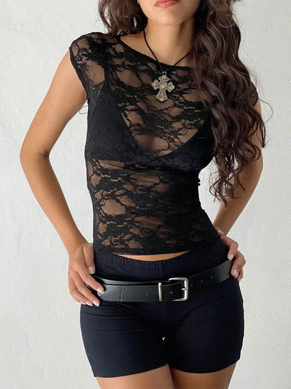 Black Sheer Shirt