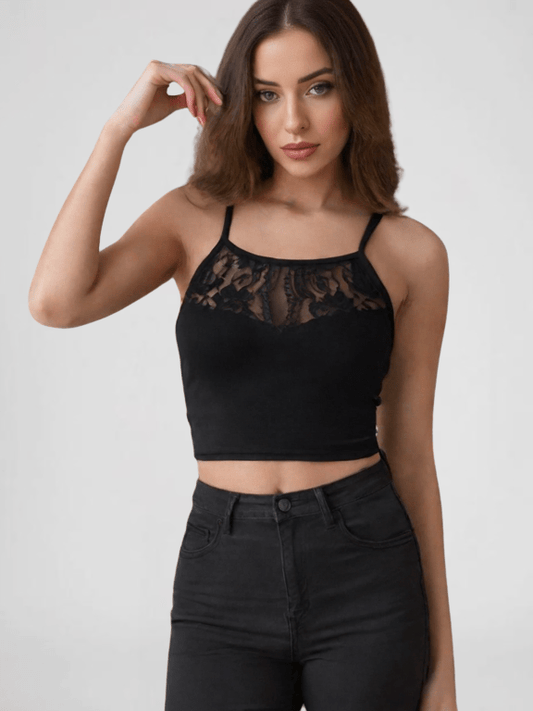 Floral Lace Crop Top