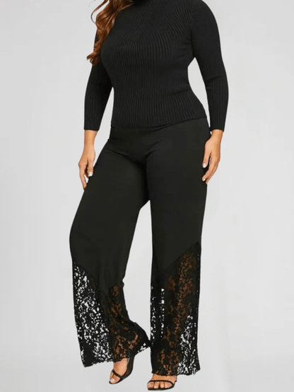 Lace Flare Pants