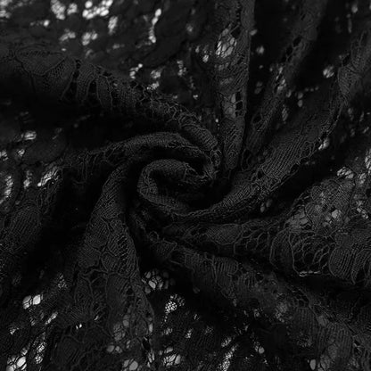Long Lace Black Skirt