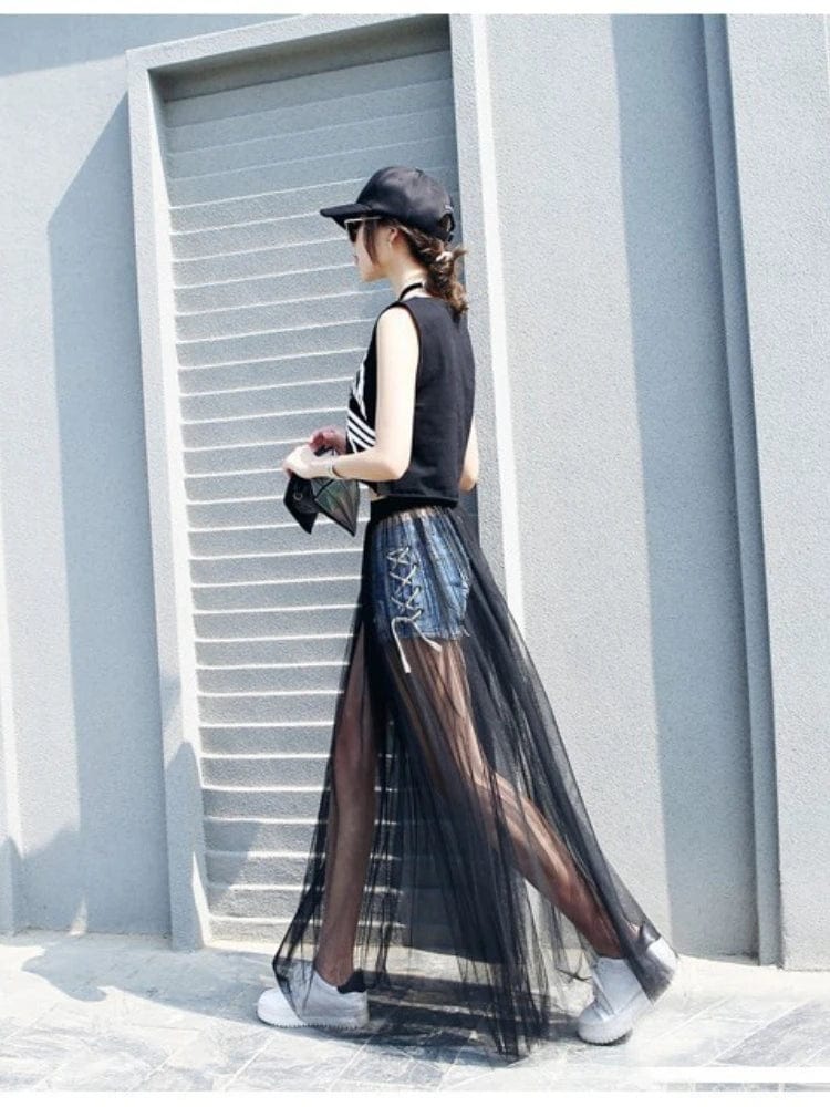 Long Sheer Skirt