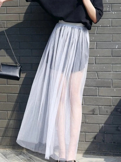 Long Sheer Skirt