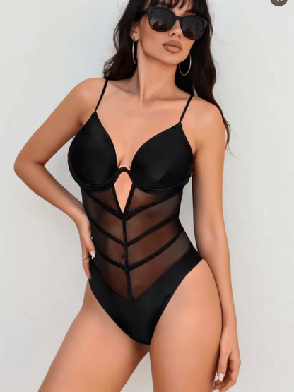 Mesh One Piece Swimsuit