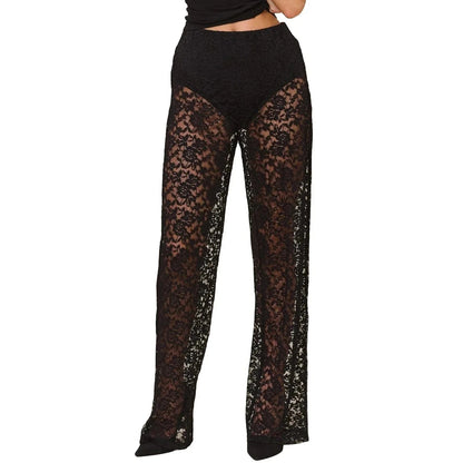 Sheer Bell Bottom Pants