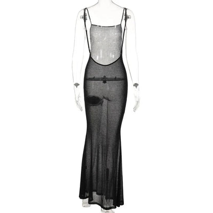 Sheer Black Maxi Dress