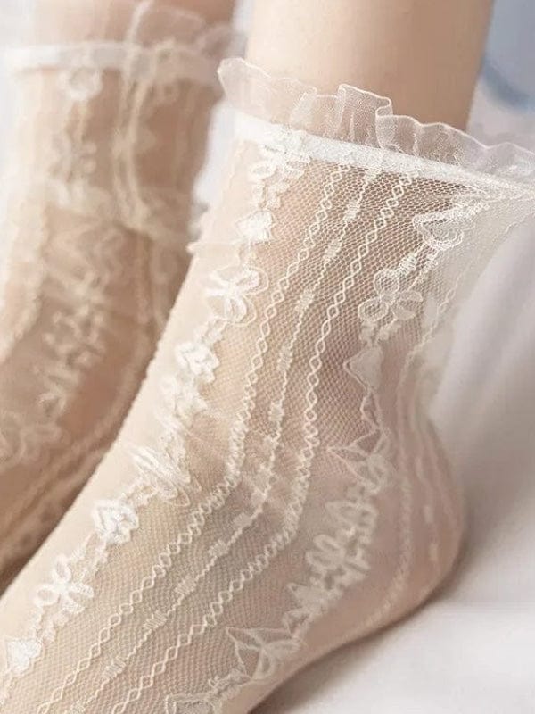 Sheer Lace Socks