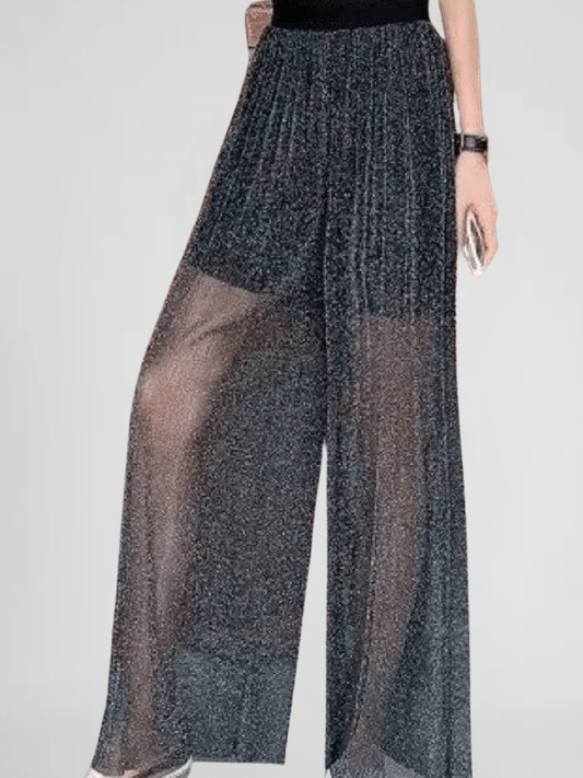 Sheer Wide Leg Pants
